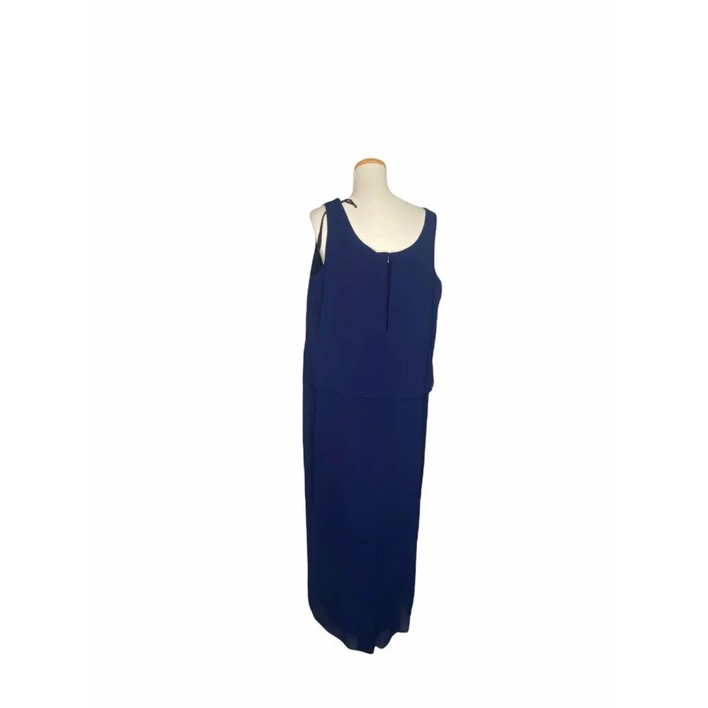 VNTG Ursula of Switzerland Blue Chiffon Dress & Jacket Set Mother of the Bride - Picture 10 of 16